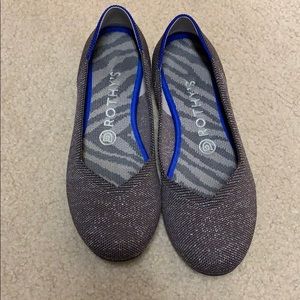 Rothy’s The Flat - grey metallic